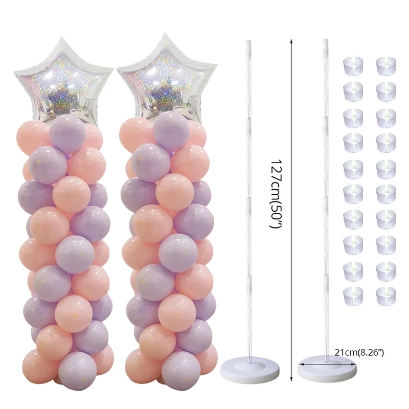 Balloon Pump Hand - 子供大人ハッピーバースデーバルーンコラムスタンドベースとポール付きウェディングパーティーの装飾ラテックスバルーンホルダーアーチ供給