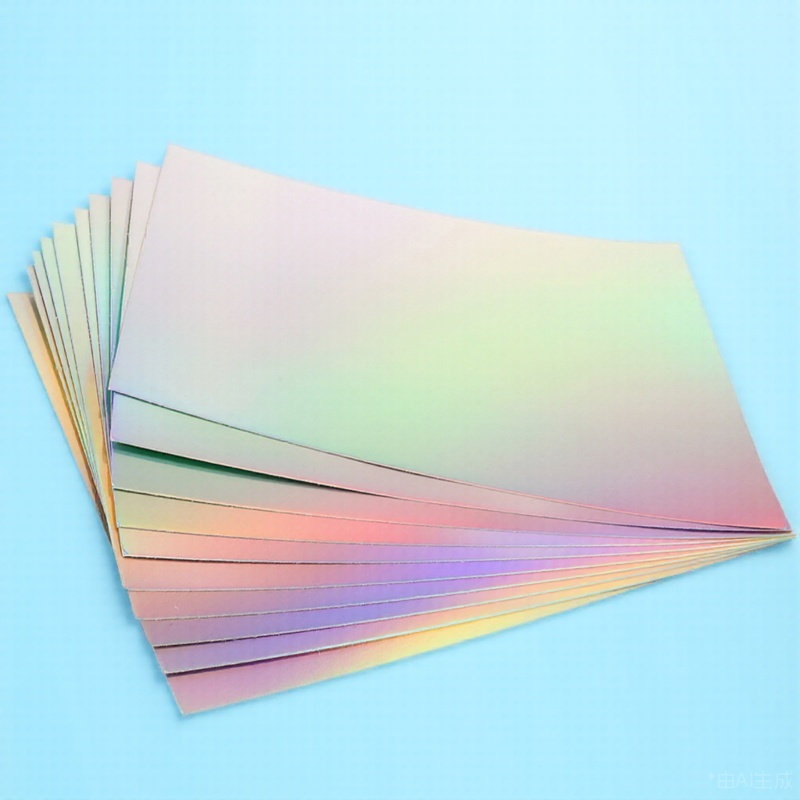 Papercraft Supply Invitation - 10枚入りレーザーカードストック紙 ホログラフィック 厚手 DIYクラフト用品 クリスマスクラフト 母の日招待状