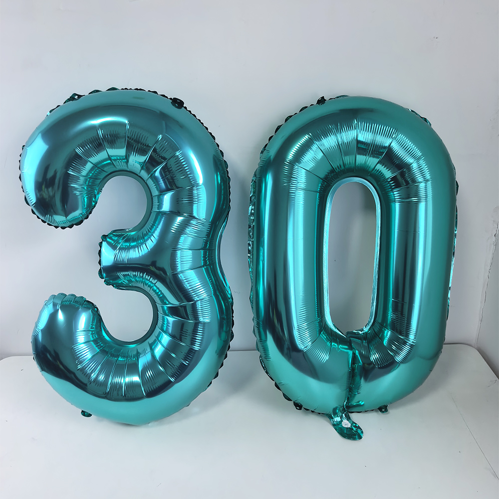 32インチ ティールブルー ナンバー18 バルーン 大きめサ - Balloon Pump Hand のレビューと価格