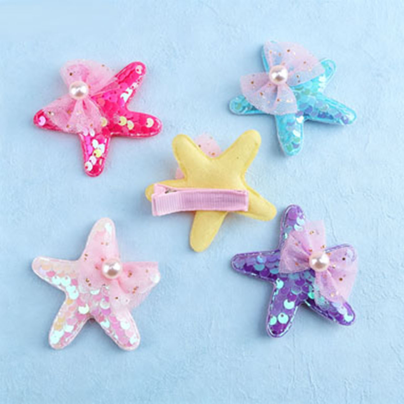 1/7 個マーメイドスパンコールヒトデヘアクリップ女の子用か - Glitter Tablecloth のレビューと価格