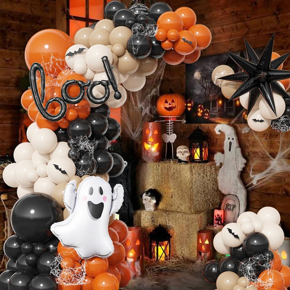 ハロウィン リトルBOO バルーンガーランドアーチキット、1 - Balloon Arch Kit のレビューと価格